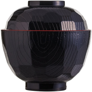 картинка Мисосупница с крышкой; пластик; 320мл; D=10, 5, H=10, 5см; черный (03120465) Prohotel от интернет-магазина Posuda-bar
