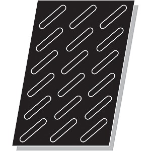 картинка Форма конд. «Эклер» 125*25мм[18шт]; силикон; L=55, B=35см; черный (04141371) Matfer от интернет-магазина Posuda-bar
