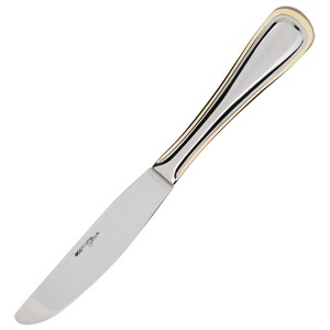 картинка Нож десертный «Ансер Голд»; сталь нерж.; L=210/110, B=4мм; металлич., золотой (03110757) Eternum от интернет-магазина Posuda-bar