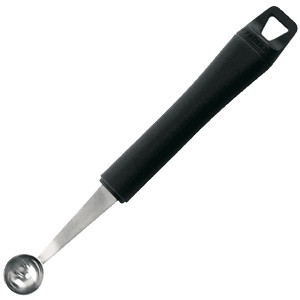 картинка Нож-нуазетка «Шар»; сталь, полипроп.; D=20, H=15, L=185/58мм; черный, металлич. (02050313) Paderno от интернет-магазина Posuda-bar