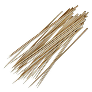 картинка Шампурчики[200шт]; бамбук; L=200, B=3мм; бежев. (06080116) Papstar от интернет-магазина Posuda-bar