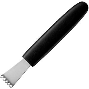картинка Нож д/цедры; пластик, сталь нерж.; H=1, L=17, B=6см; черный, металлич. (09100227) Matfer от интернет-магазина Posuda-bar