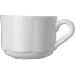 картинка Чашка чайная «В. Виена»; фарфор; 220мл; D=85, H=60, L=110мм; белый (03140350) Tognana от интернет-магазина Posuda-bar