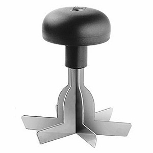 картинка Нож д/декорации; сталь; D=9, H=10см; черный, металлич. (04070449) Paderno от интернет-магазина Posuda-bar