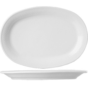 картинка Блюдо овальное «Портофино»; фарфор; H=30, L=405, B=290мм; белый (03020905) Tognana от интернет-магазина Posuda-bar