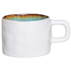 картинка Чашка «Лагуна»; керамика; 230мл; белый, бирюз. (03141174) Cosy&Trendy от интернет-магазина Posuda-bar
