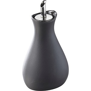 картинка Бутылка д/масла/уксуса; фарфор; 250мл; D=79, H=165, L=83мм; черный (03173611) Revol от интернет-магазина Posuda-bar