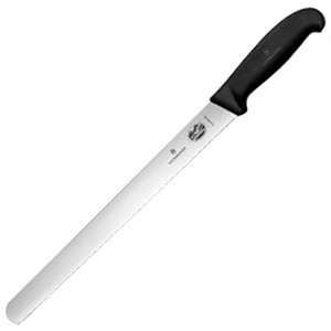 картинка Нож д/хлеба; сталь нерж., полипроп.; L=430/293, B=30мм; черный, металлич. (04070244) Victorinox от интернет-магазина Posuda-bar