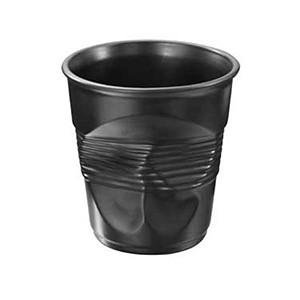 картинка Стакан мятый; фарфор; 1л; D=14, 2, H=15см; черный (03140799) Revol от интернет-магазина Posuda-bar