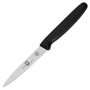 картинка Нож д/фигурной нарезки; сталь нерж., пластик; L=100, B=17мм; красный, металлич. (04071741) Matfer от интернет-магазина Posuda-bar