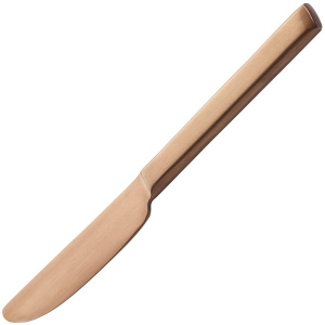 картинка Нож столовый «Пьюр»; сталь нерж.; L=227, B=19мм; медный (03113197) Serax от интернет-магазина Posuda-bar