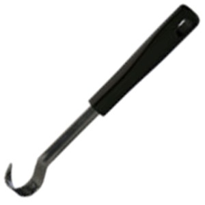 картинка Нож фигурный д/масла; сталь, полипроп.; L=205/95, B=17мм; черный (02060205) Ghidini от интернет-магазина Posuda-bar