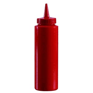 картинка Емкость д/соусов; пластик; 350мл; D=55, H=205мм; красный (04141430) Matfer от интернет-магазина Posuda-bar