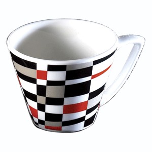 картинка Чашка чайная «Zing»; фарфор; 230мл; D=100, H=86, L=113мм; разноцветн., белый (03140371) Steelite от интернет-магазина Posuda-bar