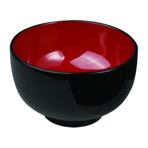 картинка Бульонная чашка; пластик; 0, 55л; D=135, H=80мм; черный, красный (03120251) Prohotel от интернет-магазина Posuda-bar