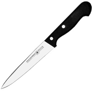 картинка Нож кухонный «Глория»; сталь; H=15, L=300/165, B=22мм; черный, металлич. (04070829) Felix от интернет-магазина Posuda-bar