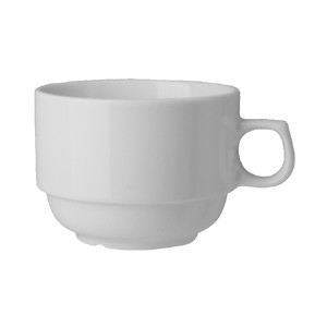 картинка Чашка чайная «Прага»; фарфор; 250мл; D=85, H=60, L=110мм; белый (03140307) G. Benedikt Karlovy Vary от интернет-магазина Posuda-bar