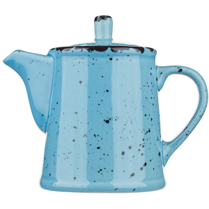 картинка Чайник; фарфор; 0, 5л; D=10, 5, H=14, 5см; голуб. (03150807) Борисовская Керамика от интернет-магазина Posuda-bar