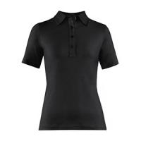 картинка Рубашка поло женская, размер XS; хлопок, эластан; черный (04143847) Greiff от интернет-магазина Posuda-bar