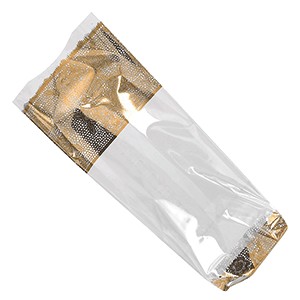 картинка Упаковка конд. с узором[100шт]; полипроп., картон; L=30, 5, B=14см; прозр., золотой (04146080) Matfer от интернет-магазина Posuda-bar