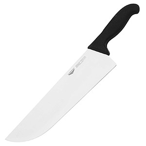 картинка Нож поварской; сталь, пластик; L=430/300, B=75мм; черный, металлич. (09101283) Paderno от интернет-магазина Posuda-bar