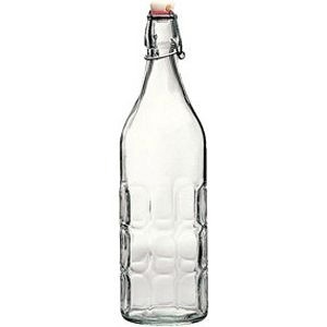 картинка Бутылка д/масла и уксуса «Мореска»; стекло, металл; 1, 06л; D=85, H=315мм; прозр., металлич. (03172115) Bormioli Rocco от интернет-магазина Posuda-bar
