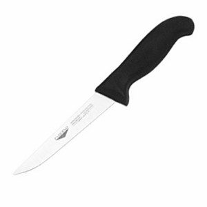 картинка Нож д/обвалки мяса; сталь, пластик; L=260/140, B=25мм; черный, металлич. (04071228) Paderno от интернет-магазина Posuda-bar