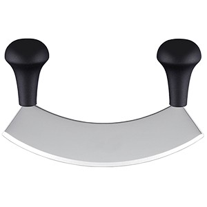 картинка Нож-измельчитель с 2 ручками; сталь нерж., полипроп.; L=23см (04071336) Matfer от интернет-магазина Posuda-bar