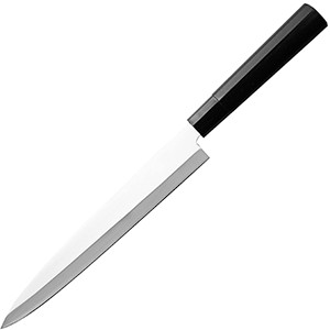 картинка Нож кухонный д/сашими; сталь нерж., дерево; L=375/240, B=32мм; металлич., черный (04072462) Kasumi от интернет-магазина Posuda-bar