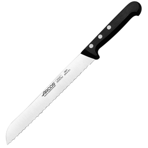 картинка Нож д/хлеба «Универсал»; сталь нерж., полиоксиметилен; L=320/200, B=26мм; черный, металлич. (04070588) Arcos от интернет-магазина Posuda-bar