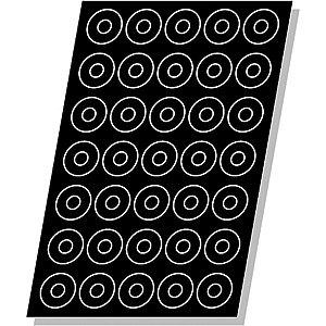картинка Форма конд. «Кольцо»[24шт]; силикон, стеклопласт.; D=70, H=23мм; черный (04141384) Matfer от интернет-магазина Posuda-bar