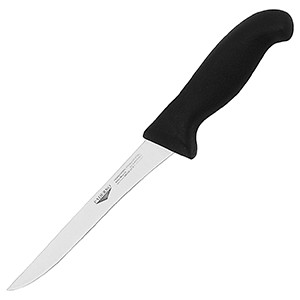 картинка Нож д/обвалки мяса; сталь, пластик; L=260/145, B=20мм; черный, металлич. (09101287) Paderno от интернет-магазина Posuda-bar