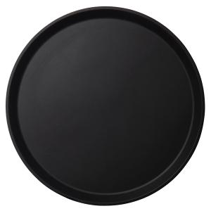 картинка Поднос; прорезин., пластик; D=405, H=25мм; черный (04080123) Cambro от интернет-магазина Posuda-bar