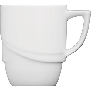 картинка Чашка чайная «Атлантис»; фарфор; 270мл; D=80, H=95, L=110, B=80мм; белый (03140541) Lilien Austria от интернет-магазина Posuda-bar