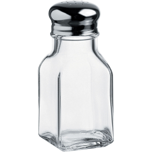картинка Емкость соль/перец «Бэйзик»; стекло, металл; 100мл; прозр. (03173601) Pasabahce от интернет-магазина Posuda-bar