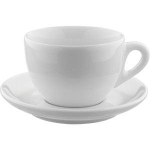 картинка Пара кофейная «Верона»; фарфор; 260мл; H=65мм; белый (03130636) Ancap от интернет-магазина Posuda-bar