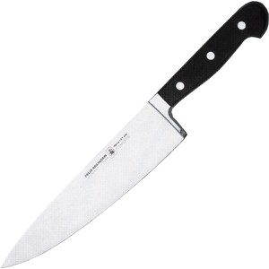 картинка Нож поварской «Глория Люкс»; сталь; L=360/230, B=45мм; черный, металлич. (04070809) Felix от интернет-магазина Posuda-bar
