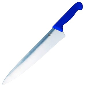 картинка Нож д/рыбы; синяя ручка; сталь нерж., пластик; L=31см; синий, металлич. (04070377) Matfer от интернет-магазина Posuda-bar