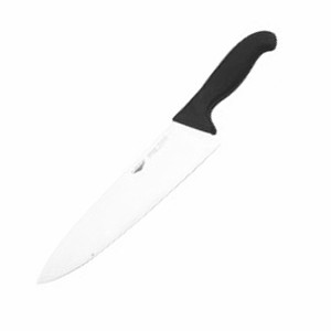 картинка Нож поварской; сталь, пластик; L=405/260, B=55мм; черный, металлич. (04071206) Paderno от интернет-магазина Posuda-bar