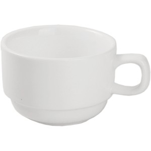 картинка Чашка кофейная «Кунстверк»; фарфор; 200мл; D=85, H=50, L=110мм; белый (03130507) Kunstwerk от интернет-магазина Posuda-bar