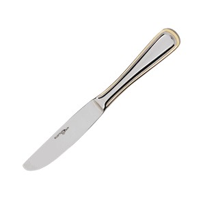 картинка Нож столовый «Ансер Голд»; сталь нерж.; L=235/120, B=4мм; металлич., золотой (03110756) Eternum от интернет-магазина Posuda-bar