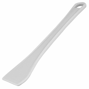 картинка Лопатка кухонная; пластик; L=30/10, B=4см; белый (04110189) Paderno от интернет-магазина Posuda-bar