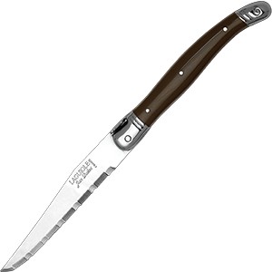 картинка Нож д/стейка; сталь нерж., пластик; L=110/225, B=15мм; коричнев. (03112711) Jean Dubost от интернет-магазина Posuda-bar