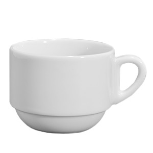 картинка Чашка д/капучино «Бистро»; фарфор; 200мл; D=81мм; белый (03130560) Ancap от интернет-магазина Posuda-bar