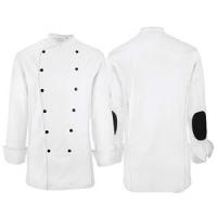 картинка Куртка поварская 46 разм.; полиэстер, хлопок; белый, черный (04143831) Greiff от интернет-магазина Posuda-bar