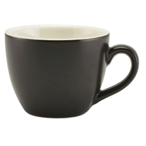 картинка Чашка «Матт Блэк»; фарфор; 90мл; черный (03141257) Genware от интернет-магазина Posuda-bar