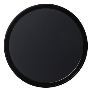 картинка Поднос; прорезин., пластик; D=355, H=25мм; черный (04080122) Cambro от интернет-магазина Posuda-bar