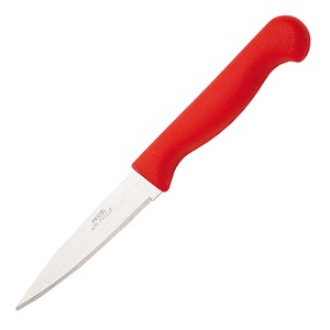 картинка Нож д/овощей красная ручка; сталь нерж., пластик; L=7см; красный, металлич. (04071720) Matfer от интернет-магазина Posuda-bar