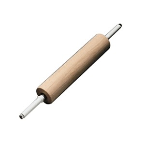 картинка Скалка; бук; L=70/40, B=9см; древесн., белый (04141904) Paderno от интернет-магазина Posuda-bar