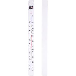 картинка Линейка «Эль Чарро 0. 75, 1л»; пластик; L=28, B=2см; белый (02122583) STEK от интернет-магазина Posuda-bar
